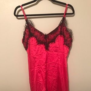 Hot Pink Valentines Lingerie Chemise